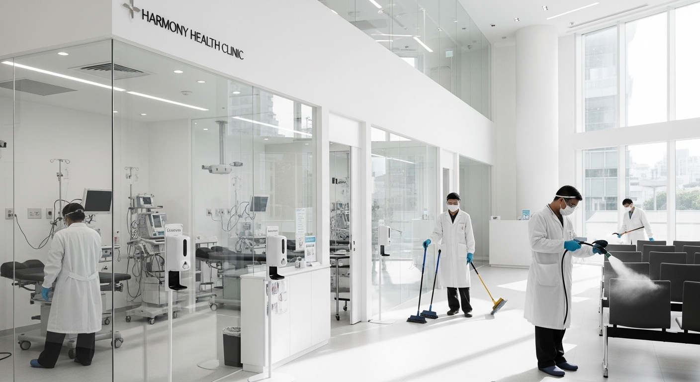 Medical facility cleaning service