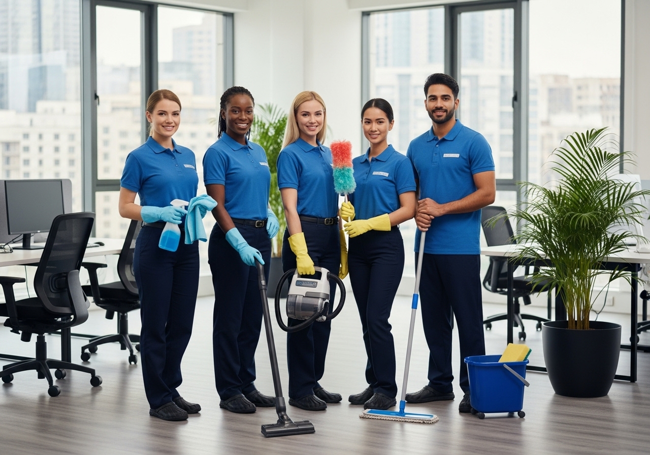 Our diverse team of cleaning professionals